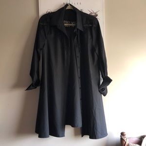 Chic collared button down dress